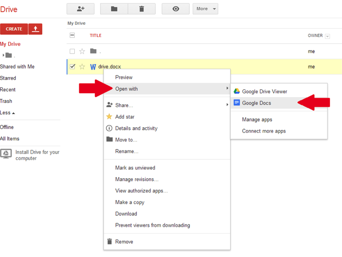 google drive convert to download