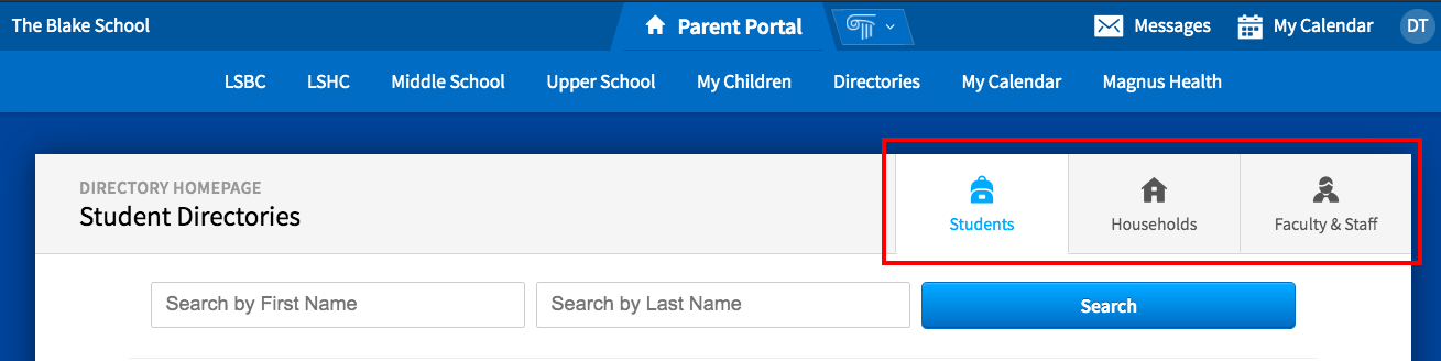 View Directories In The Veracross Portal Support Blake Information 